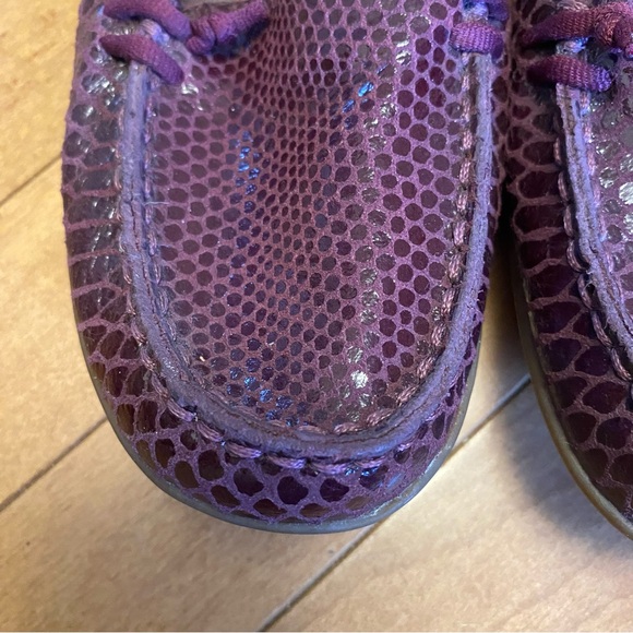 Hush Puppies Shoes Womens 8.5 M Casual Slip On Ballet Flat Plum Purple - Picture 2 of 8